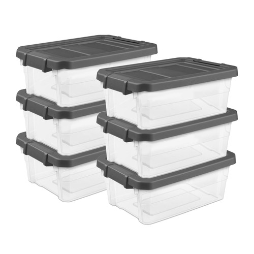 Sterilite clear plastic - qt,