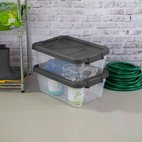 Sterilite clear plastic - 16,