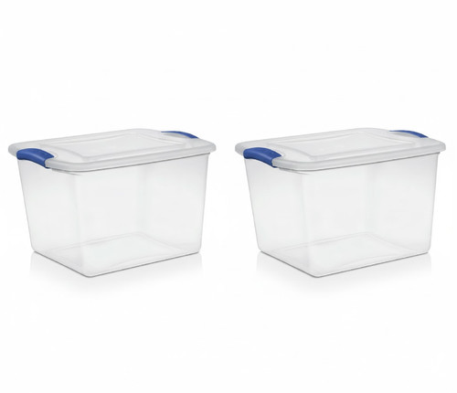 2pk stackable plastic - plastic, box