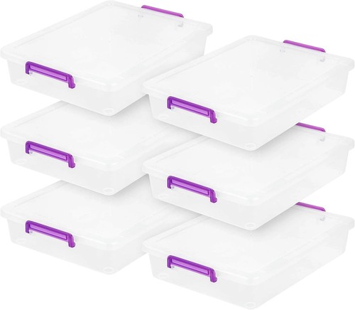 Storage bins with lids 6 - storage, qt