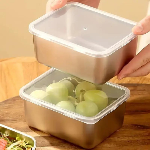 6pcs stainless steel - 6pcs, stacking